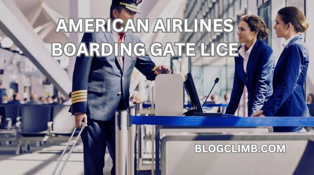 American Airlines boarding gate lice